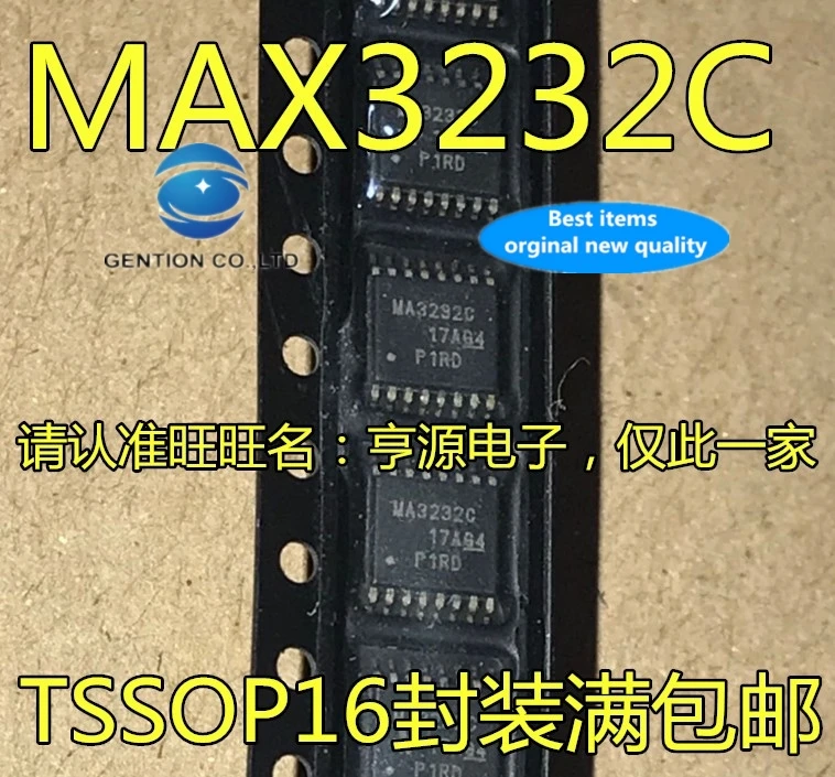 30 peças 100% original novo estoque real max3232 max3232cpwr seda-tela ma3232c tssop16 rs232 transceptor