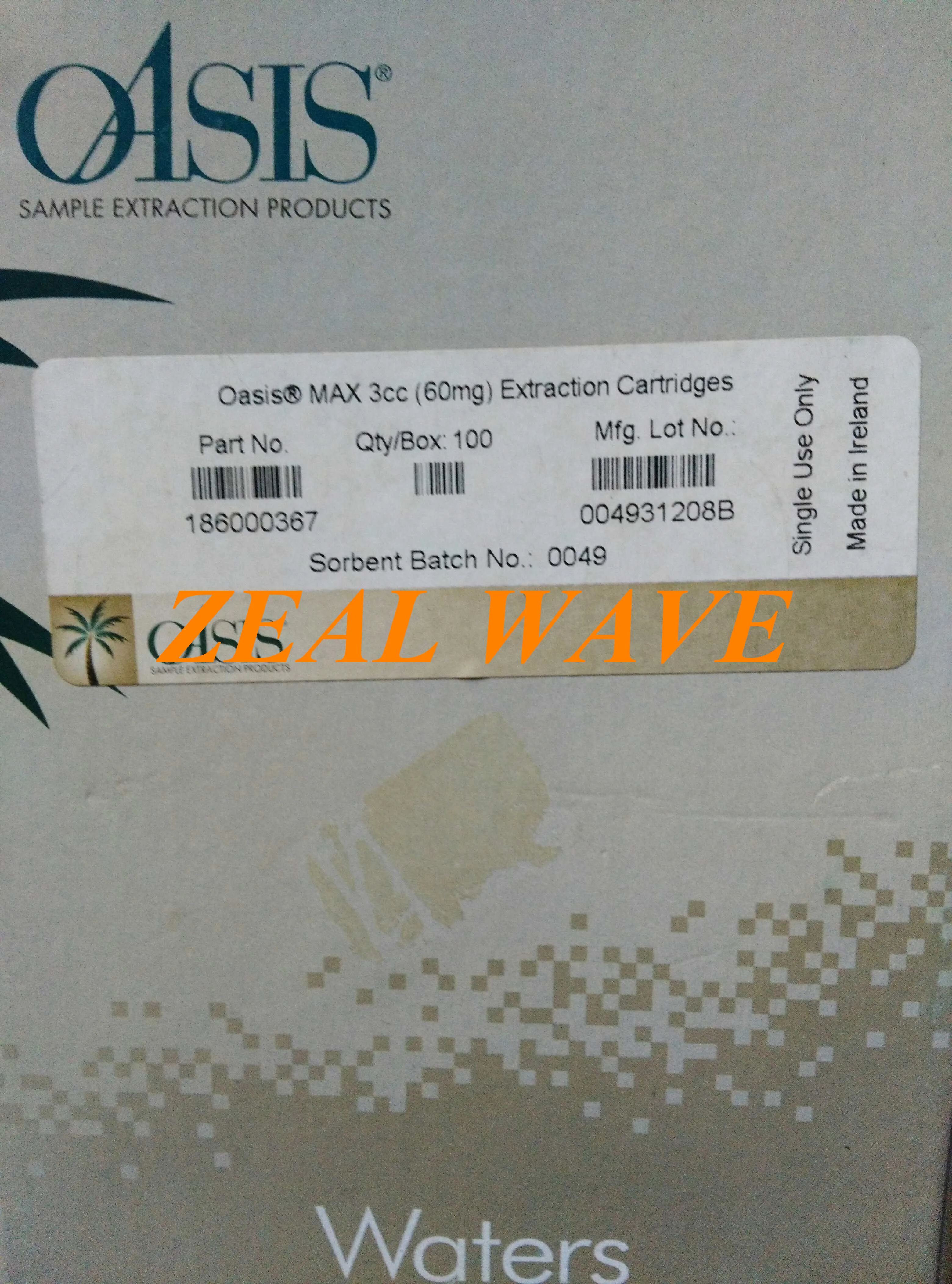 

Solid Phase Extraction Column Waters Oasis MAX 186000367