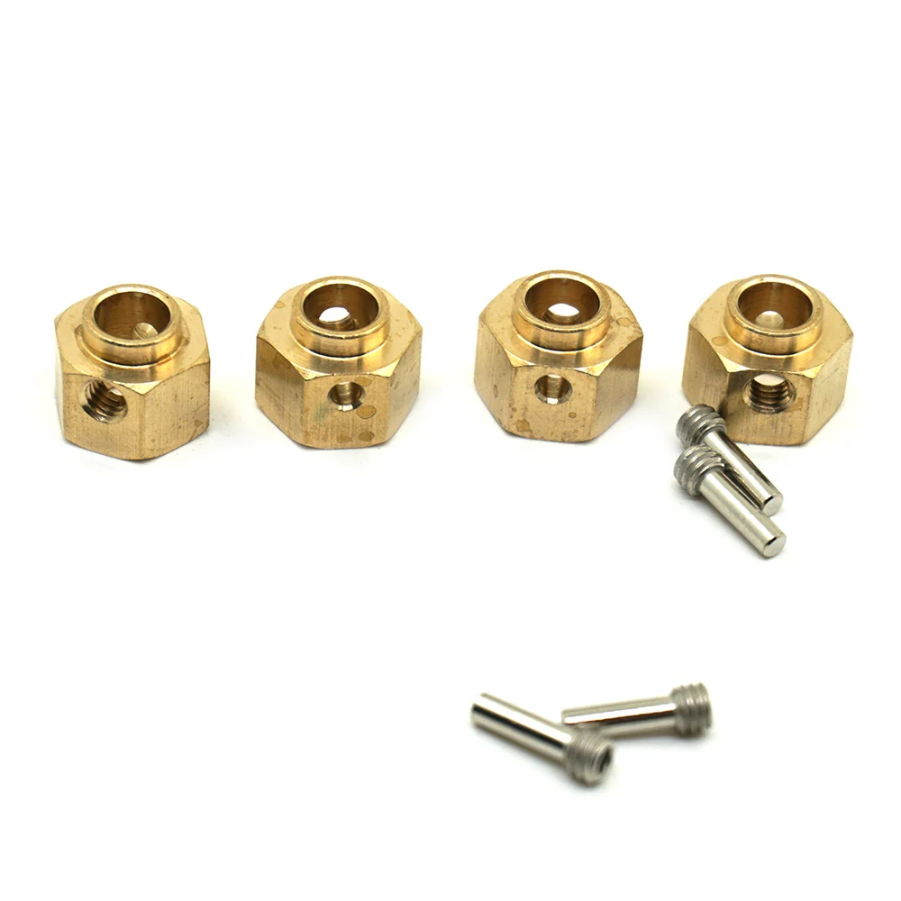 AXSPEED 5/8/9/10/11/12/15/20 mm schweres Messing 12 mm Radnaben Sechskant verlängerter Adapter für TRX-4 TRX-6 1/10 RC Crawler Autoteile – Detail 16