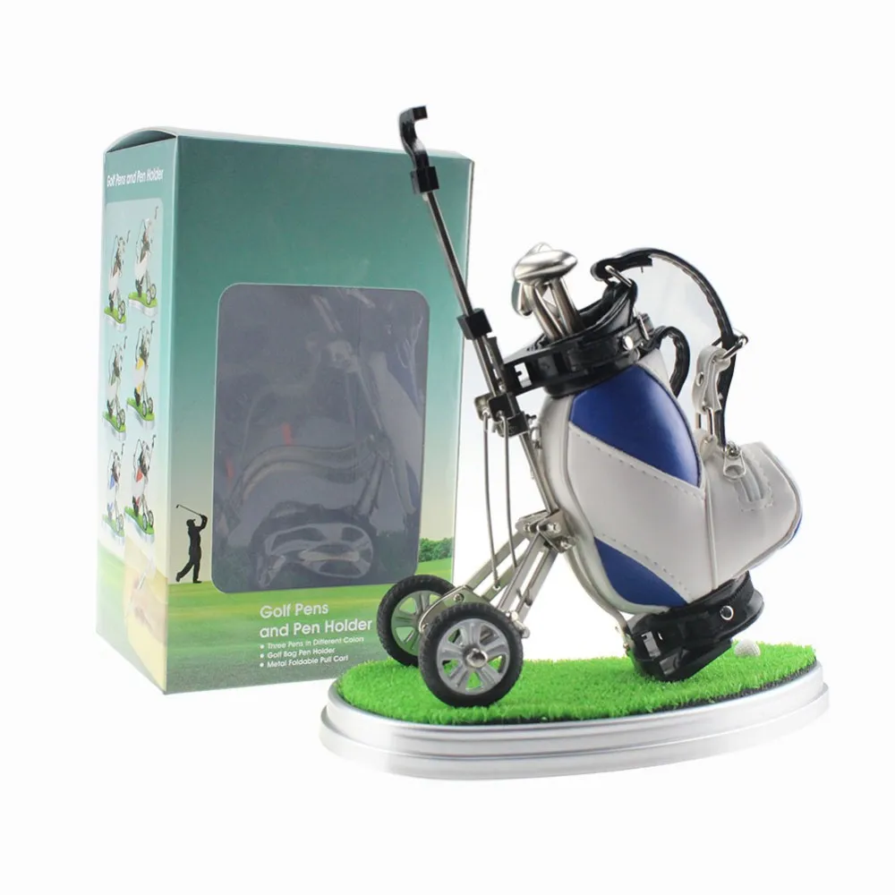 Ручки для гольфа CRESTGOLF с держателем для сумки для гольфа, новые подарки с 3 алюминиевыми ручками, держатель для карандашей, сувениры для гольфа,