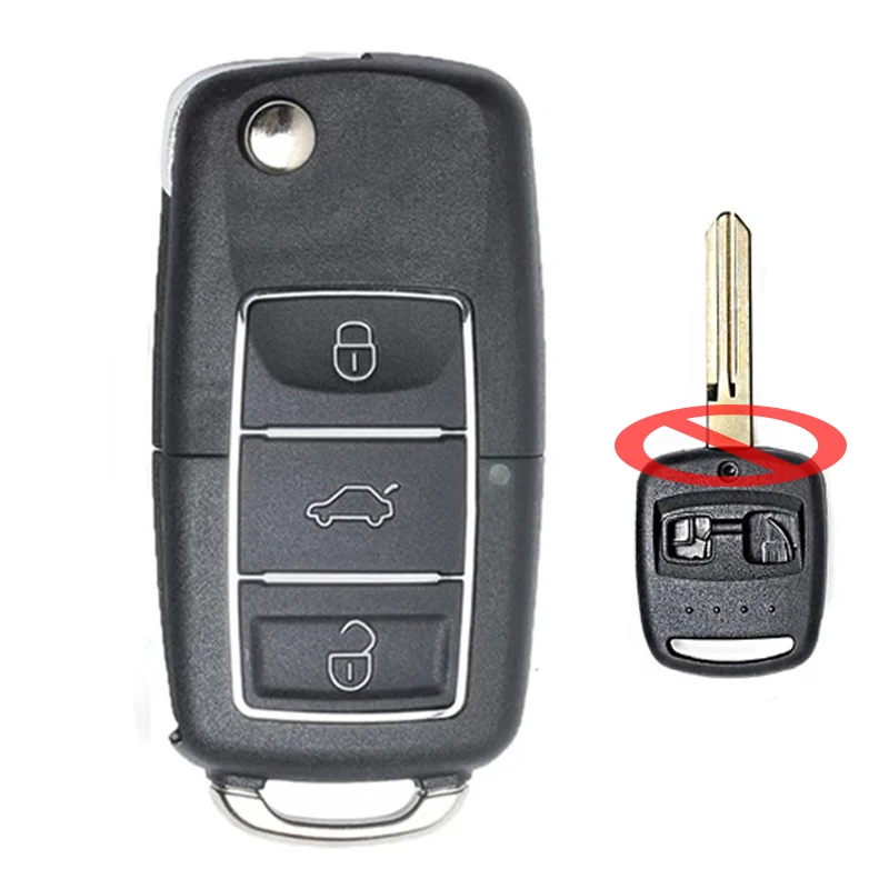 

Keyecu 2 Buttons 315/433MHz 4D62 Chip Updated Flip Remote Car Key Fob for Subaru Impreza Forester Liberty Outback 2008 2007 2006