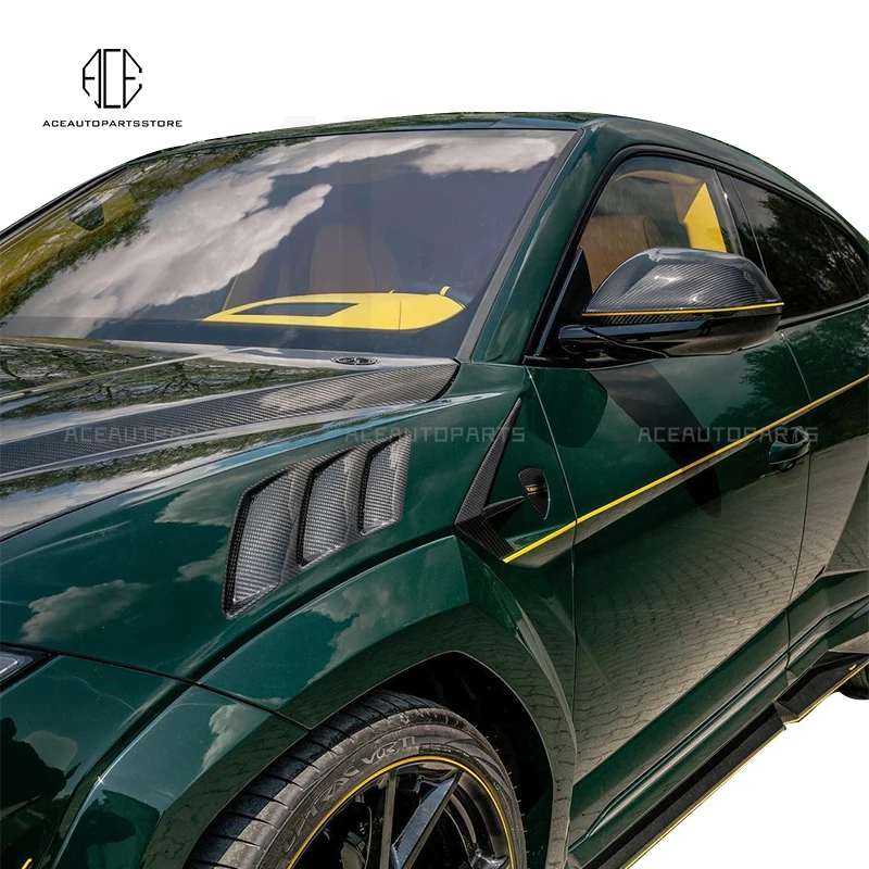 Kit de carrocería para Lamborghini URUS, parachoques delantero y trasero, capó, alerón trasero, faldones laterales, fibra de carbono, kits de carrocería URUS estilo M