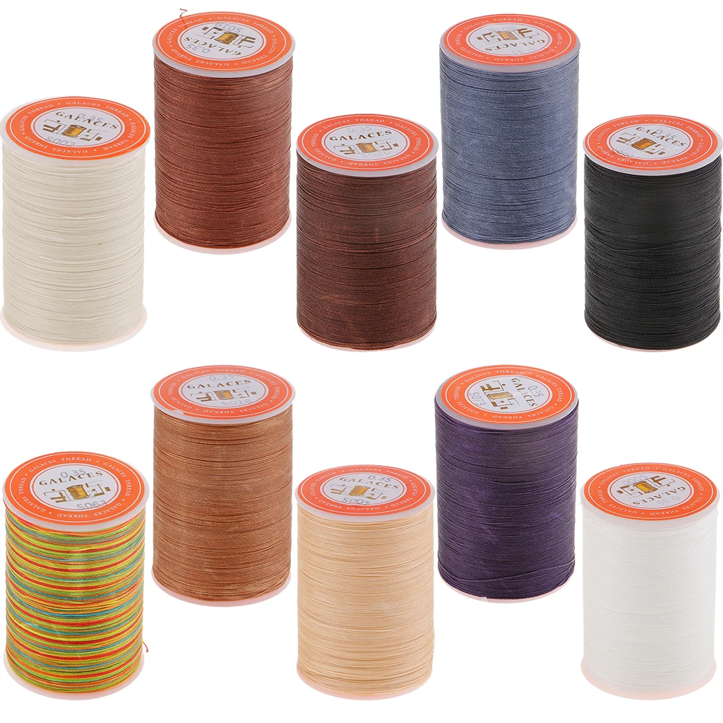 300 Meters 0.35mm Leather Sewing Waxed Wax Thread Hand DIY Stitching Cord Crafts