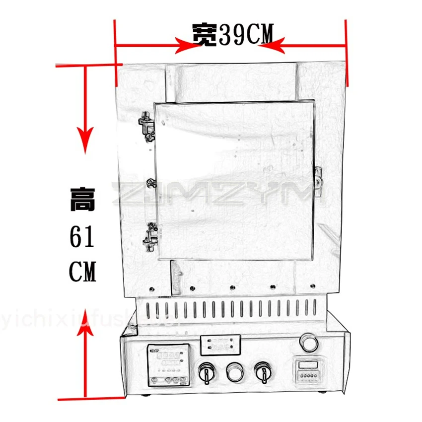 110/220V forno elettrico da laboratorio laboratorio odontotecnico forno a muffola forno per preriscaldamento crogiolo e cera eliminazione 3300W