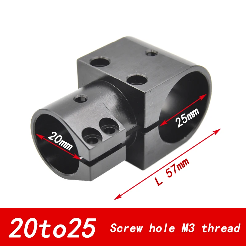 2 Stuks Metalen Aluminium Tee Van Landingsgestel Landbouwgewassen Bescherming Uav 16/20/25/30/40 Mm Arm Pijp Klem Accessoires