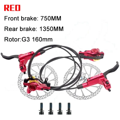 ZOOM HB875 MTB Hydraulische Remmen Fiets Hydraulische Remklauw Set 800/1400mm Schijfremmen Voor Mountainbike Met Rotor 160mm Fietsen
