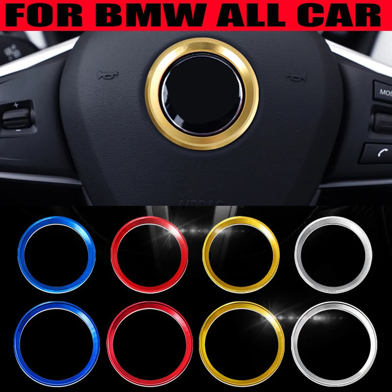 automotive steering centre cover car stylization adhesive circle suitable for BMW X1 X3 X4 X5 X6 5 Series decoration accessories