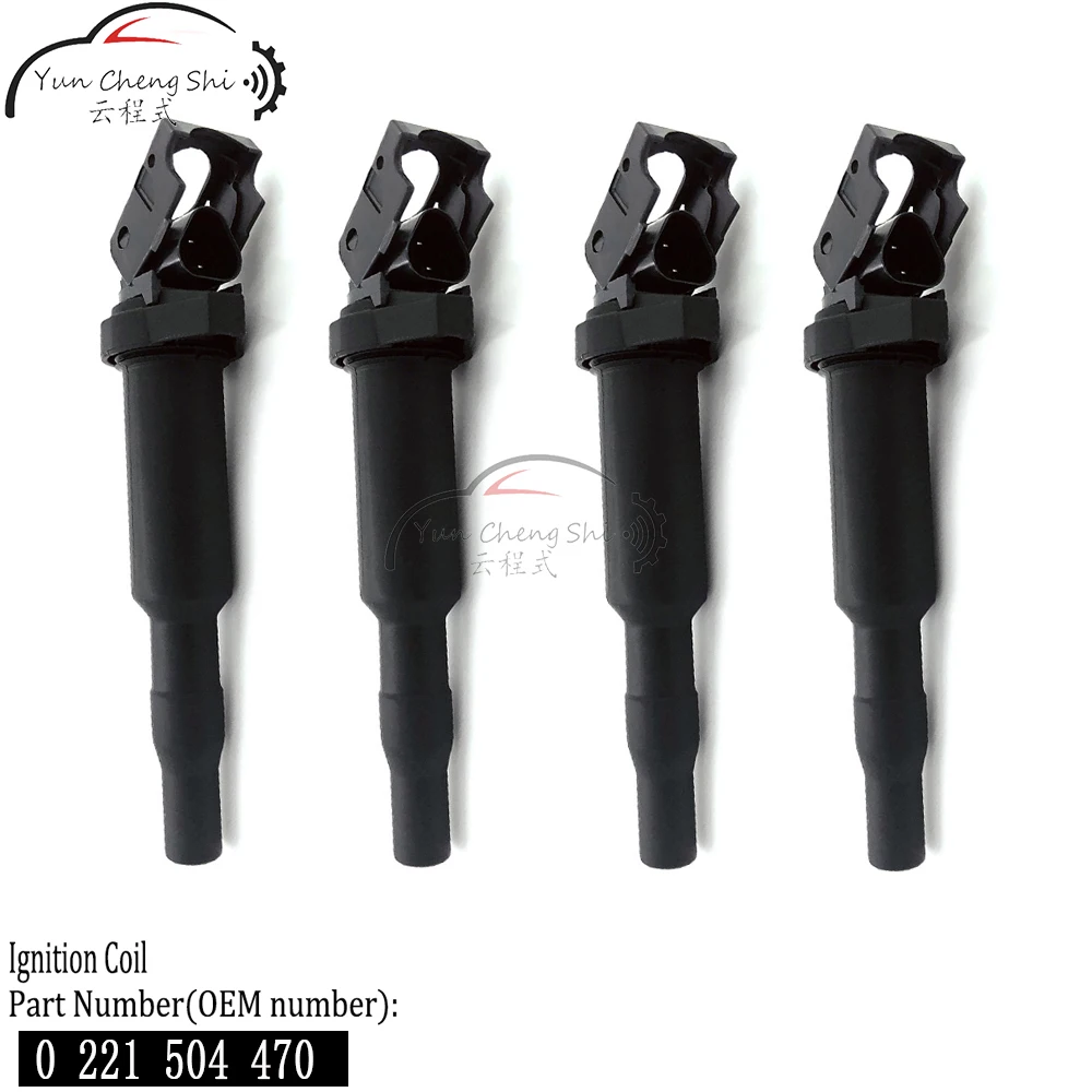 

4PCS/Lot Ignition Coils 0221504470 12137571643 For BMW E81 F22 F23 E46 E90 F33 X3 E83 12138616153 12137594596