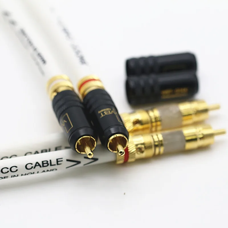 TONEKATE 5NOCC single crystal silver wire-based DVD fever audio cable CD amplifier dual RCA signal cable