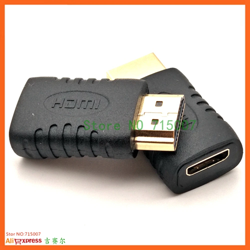 Mini HD compatible hembra a HD macho adaptador convertidor Cable conector chapado en oro para HDTV 1080P Xbox 360
