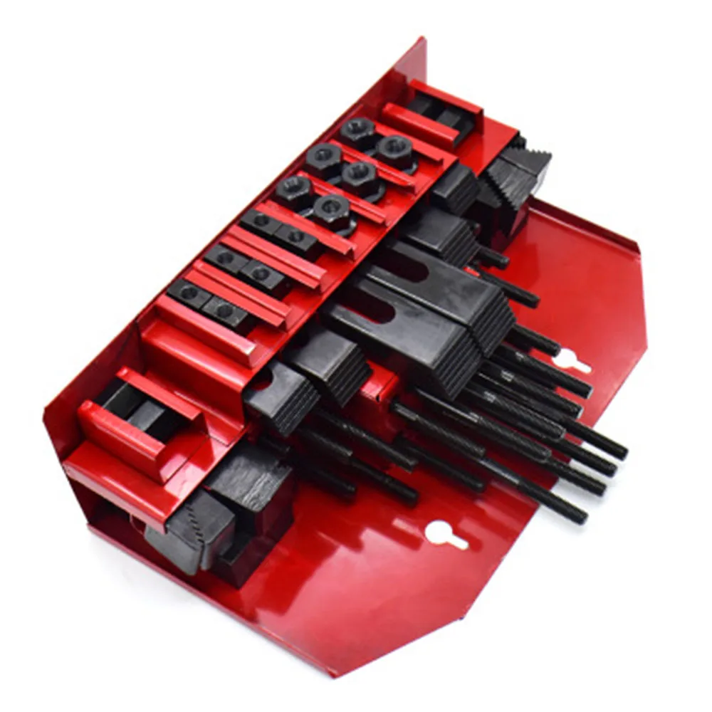 58pcs Milling Machine Clamping Set Mill Clamp Kit Vice M12 Universal Fixture Screw Set Pressure Plate Processing Parts