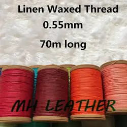 GALACES（YULE）ML055 Linen Ramie Waxed Thread String for Leather Sewing Lined Waxed Thread for Leather Stitching