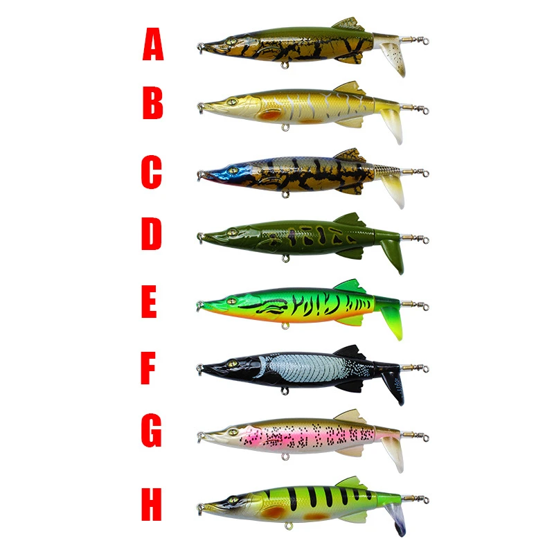 Whopper Plopper Señuelo Superficie Wobbler Cola Giratoria Pesca - imagen 2