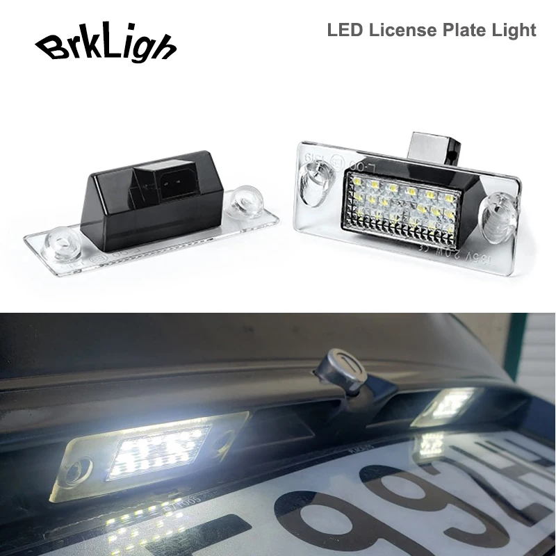 

2Pcs Suber Bright LED License Plate Lights Car Accessories For Audi A4 B5 Limousine 5B Avant A3 S3 8L Facelift Number Plate Lamp