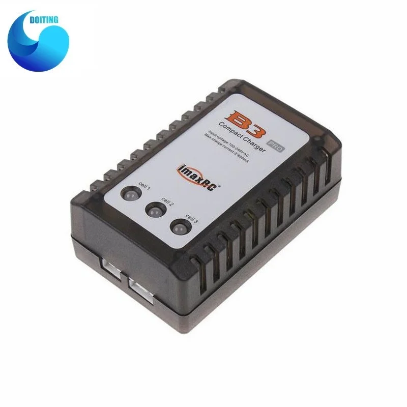 Cargador B3 para modelo de avión, batería de litio de 7,4 V a 11 V, 2 s, 3 s, cargador de equilibrio B3 Simple, adaptador de corriente