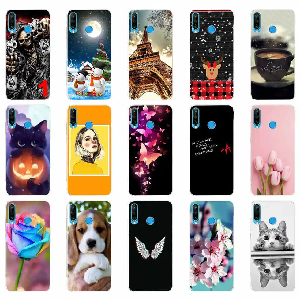 flower For Honor 9X Global Case Honor 9X Premium Case Silicon TPU Soft Cover Phone Case For Honor 9X Premium STK-LX1 Bumper