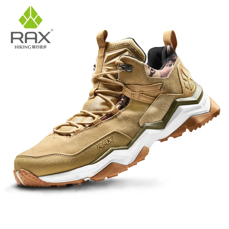 RAX Men's Waterproof Hiking Shoes Women Climbing Backpacking Trekking Boots Men Outdoor Shoes Anti-slip Mountain Sneakers Men