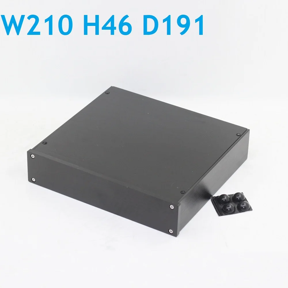 

Small Size PSU W210 H46 D191 Aluminum Chassis Power Amplifier Headphone AMP Housing Preamp DAC Decoder Case Hifi Anodizing Shell