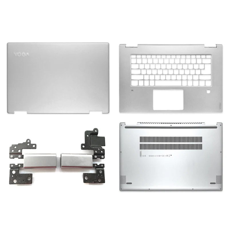 

NEW Top Cover For Lenovo Yoga 720-15 720-15IKB Lcd Back Cover/Palmrest/Bottom Case/Hinges Silver