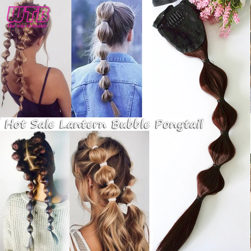 Wtb sintético longo seda reta cordão rabo de cavalo hairpieces para as mulheres grampo na cauda do cabelo extensões de cabelo falso 80cm