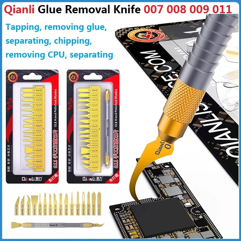 Qianli Knife 007 008 009 011 Thin Blade Motherboard BGA Chip Glue Removal Knife IC CPU GPU Cleaning SMD Soldering Repair Tools