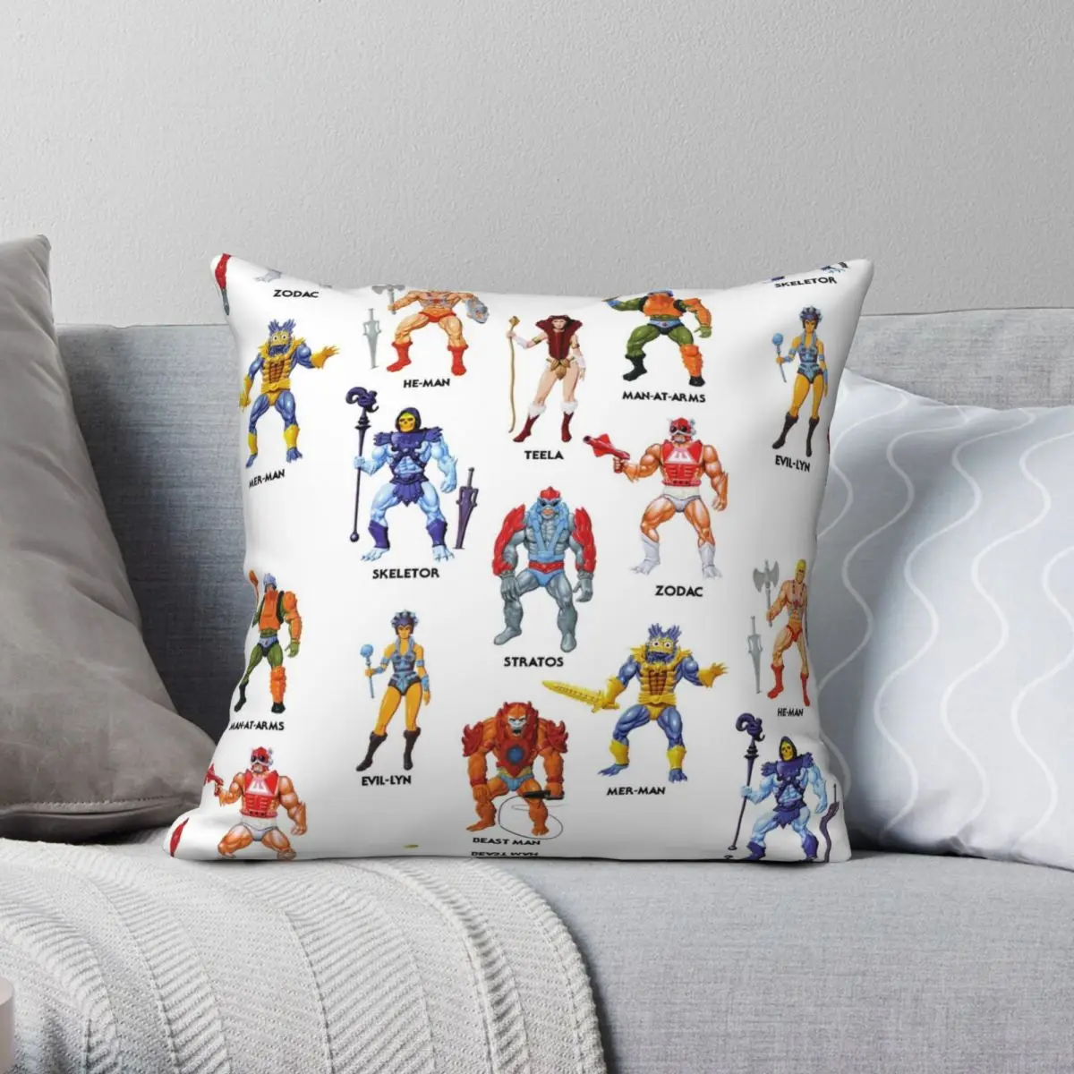 Masters Of The Universe Heroes Villains Square Pillowcase Polyester Linen Velvet Printed Zip Decor Pillow Case Home Cushion