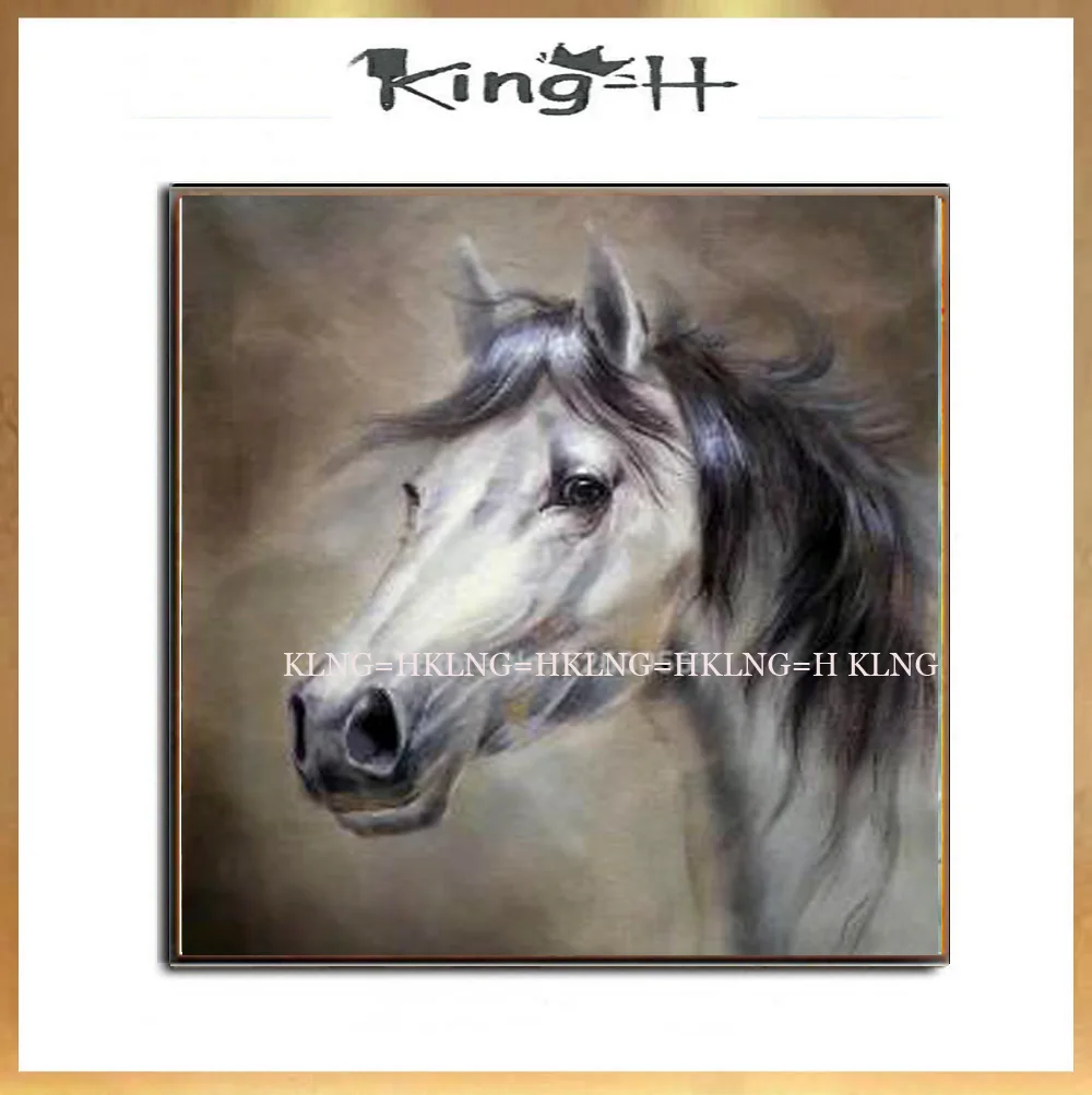 

100% Handpainted Oil Painting Posters Running Horse Canvas Painting Wall Art Picture Canvas Wall Pictures for Living Room Decor