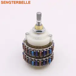 4 × 24 Steps Ladder Type Volume Control Potentiometer 10K 50K 100K 250K Two-channel DALE Resistor Volume Control