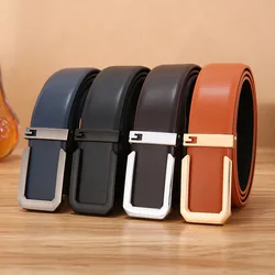 New Luxury Brand Belts Men High Quality Pin Buckle Male Strap Genuine Leather Waistband Ceinture Homme Luxury Fashion 3.3cm G802