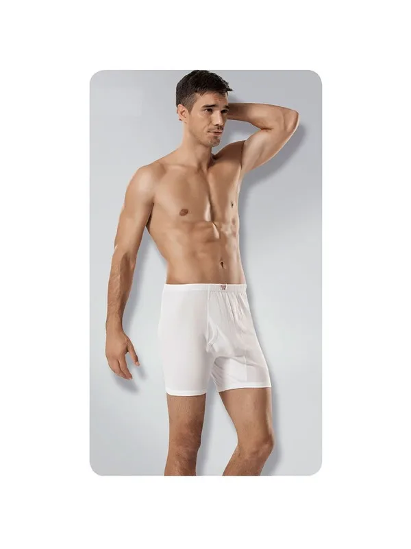 Passion Underwear Luxry 100 Cotton Men 'S Briefs White Panties Long Boxer Package Made in Turkey 6 PCS