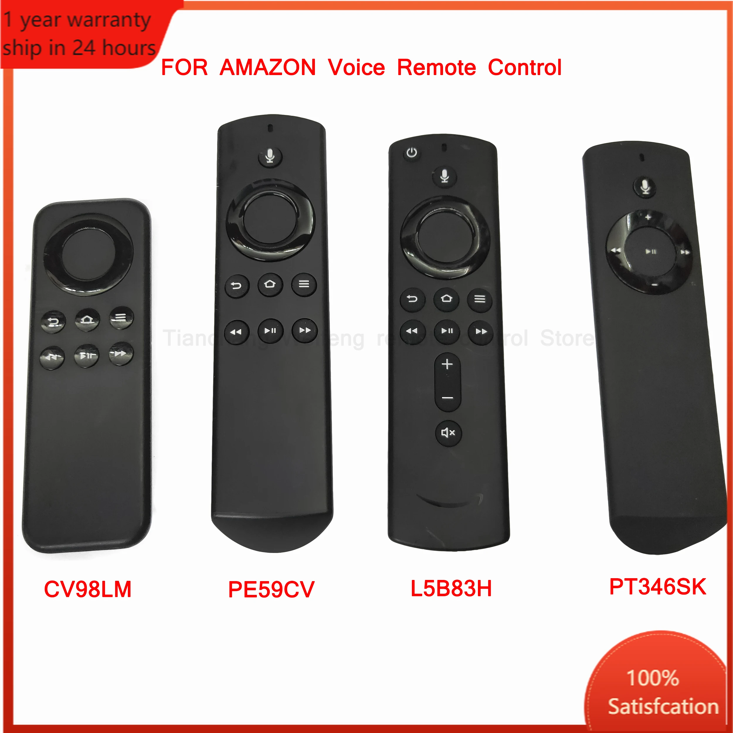 Remote Control For Amazon Fire Tv Stick 4k Remote Control CV98LM PE59CV L5B83H PT346SK Alexa Voice TV