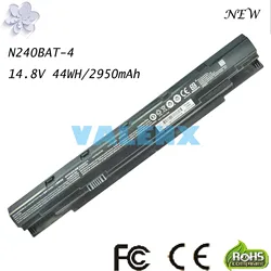 14.8V 44Wh Laptop Battery For Clevo N240BAT-4 NP3240 NP3245 6-87-N24JS-42L2 For SCHENKER S406-ZMH S406-WZT S406-KDH