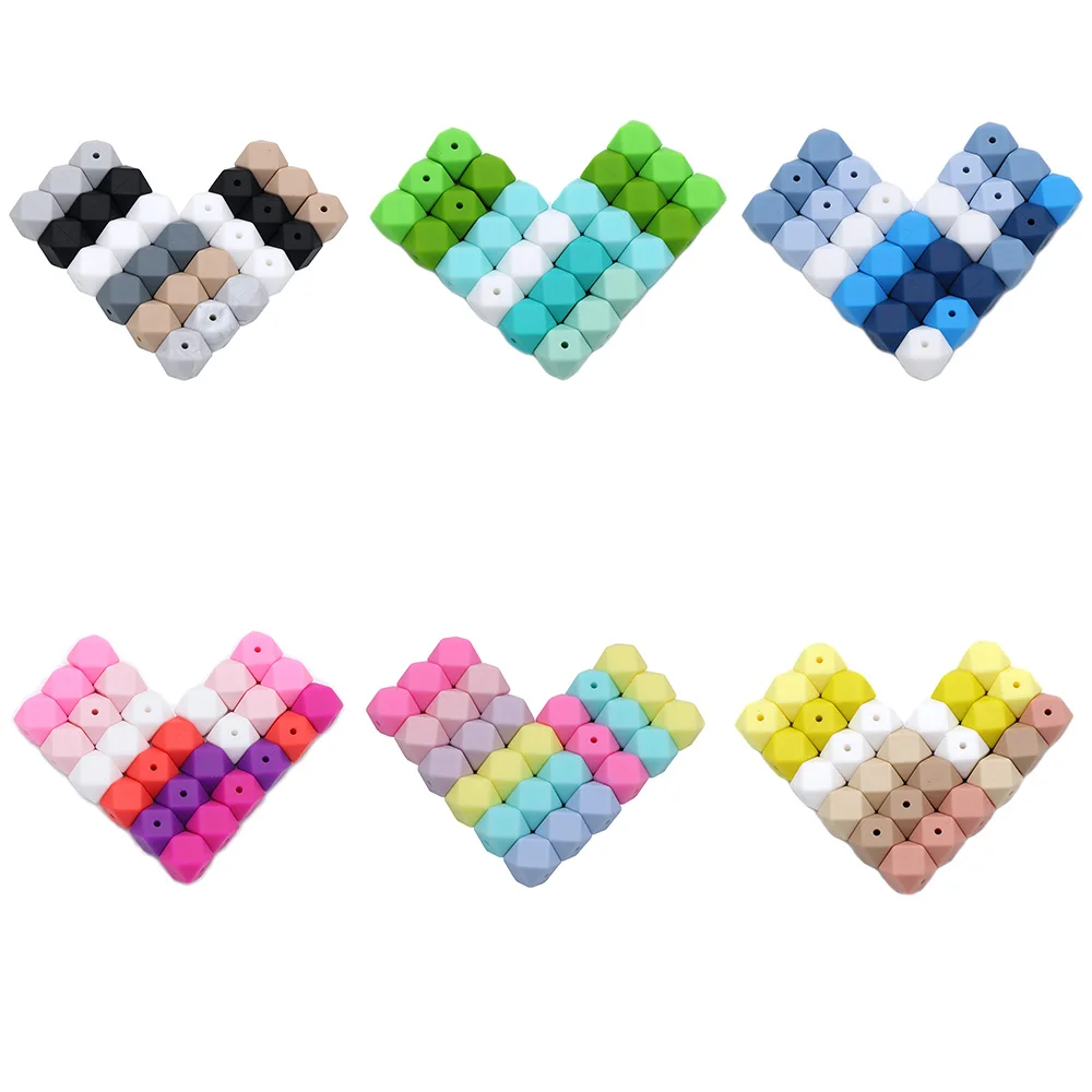 BOBO.BOX Silikon Beißringe Perlen Umweltfreundliche BPA FREI Baby Zahnen Brief Perlen Schnuller Kette Clip DIY Halskette Rattail Cord – Detail 13