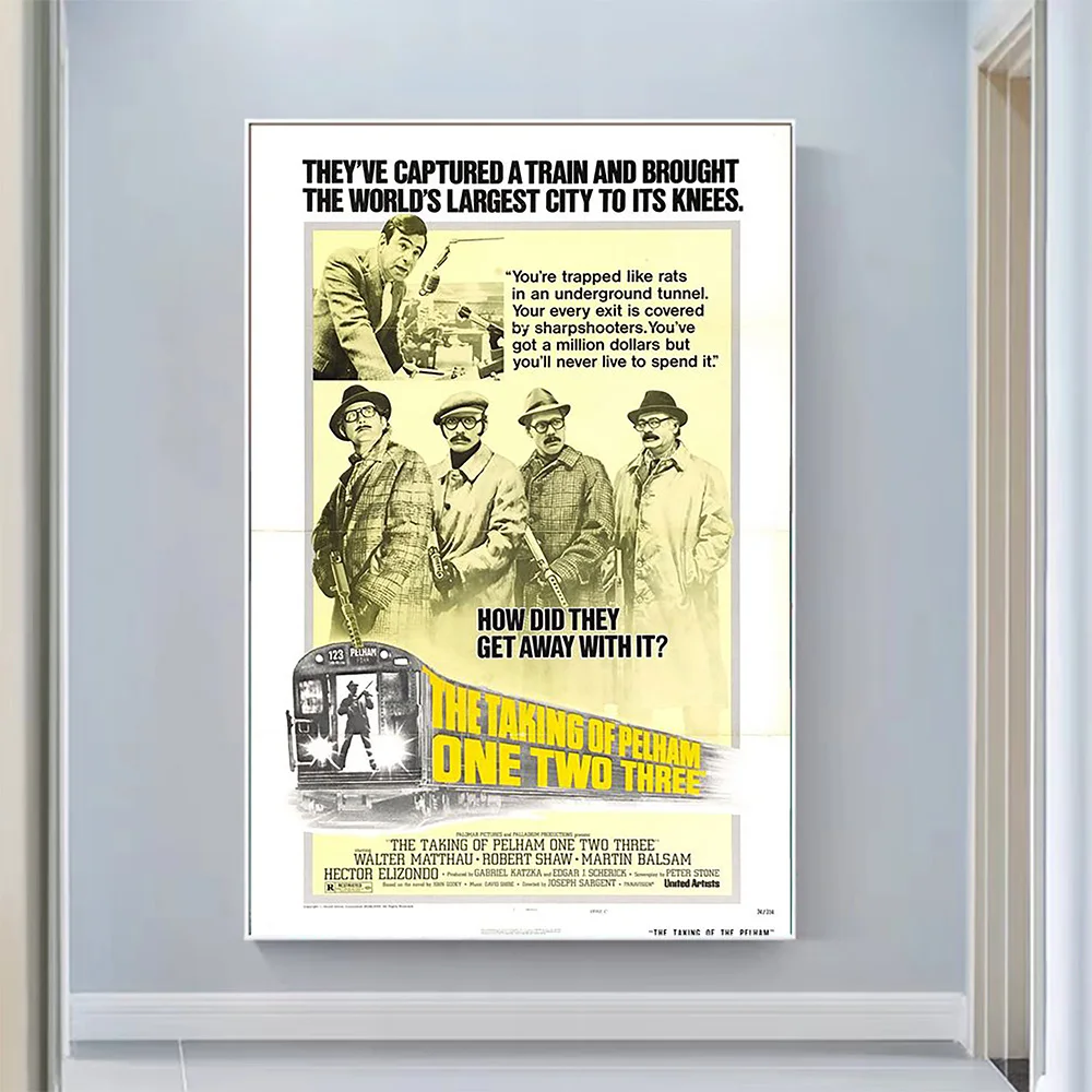 V0637 The Taking of Pelham One Two Three Vintage Classic Movie Wall Silk Cloth HD Poster Art Home Decoration Gift