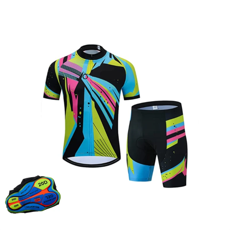 New Cycling Set Summer MTB Bike Clothing Pro Bicycle Jersey Sportswear Maillot Ropa Ciclismo Cycling Jersey Set