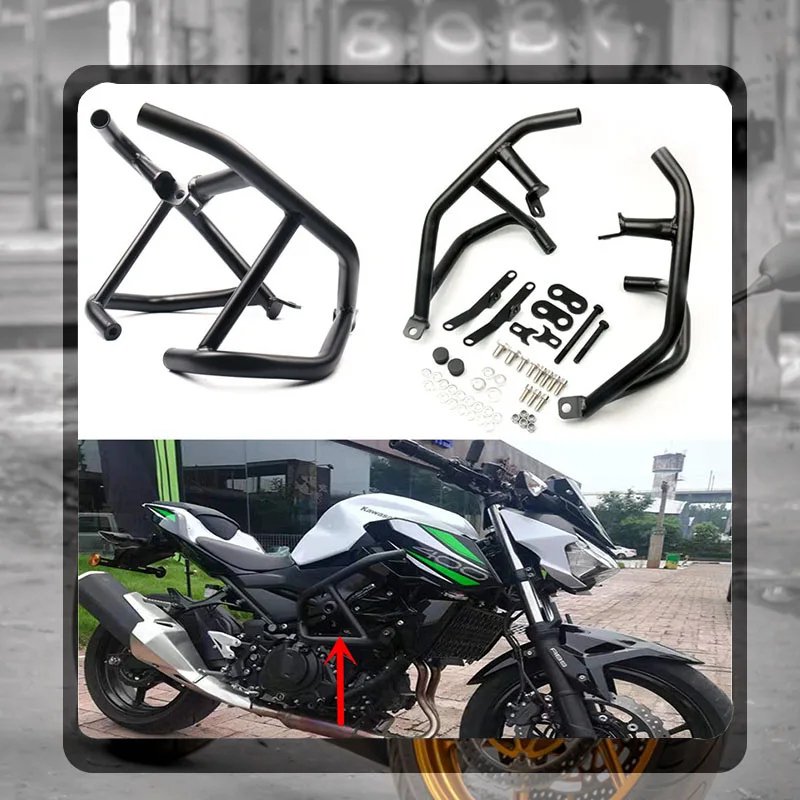 

For Z400 2018 2019 2020 2021 2022 2023 2024 Z400 Motorcycle Engine Bumper Guard Frash Stunt Cage Crash Bar Frame Protector