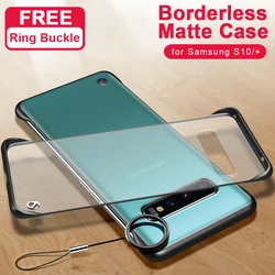 Case For Samsung S10 Plus Case Frameless Ring Transparent slim Shockproof Bumper Back Cover For Samsung Galaxy S10+  Coque