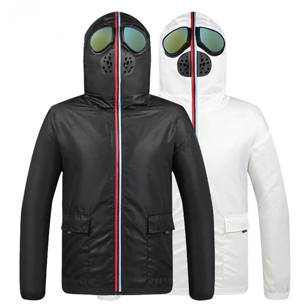 2023 Men/Women Jacket Hooded Glasses Sun Protection Clothing Ultra-man Jacket Alien Thin Windbreaker Fashion Couple Jacket