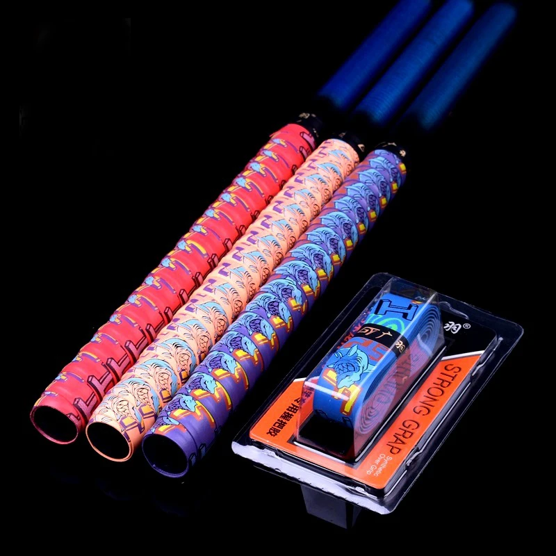 1Pc Multicolor Anti-slip Fishing Rods Grip Tapes Sweat-absorbent Badminton Racket Handles Tapes On Sale