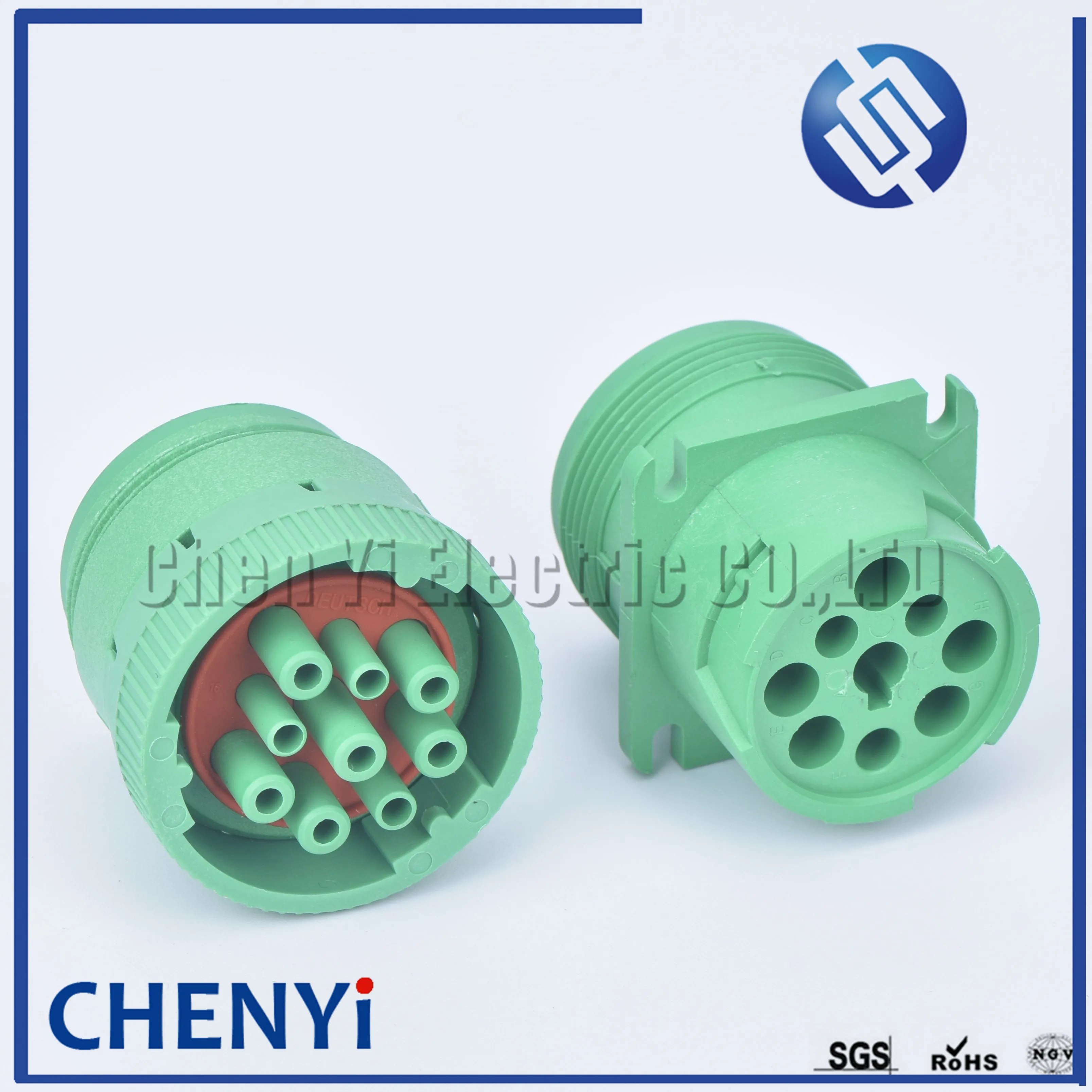 Green Deutsch 9 pin waterproof auto connector Diagnosctic Tool  circular Connector HD16-9-1939S HD10-9-1939P for Track J1939