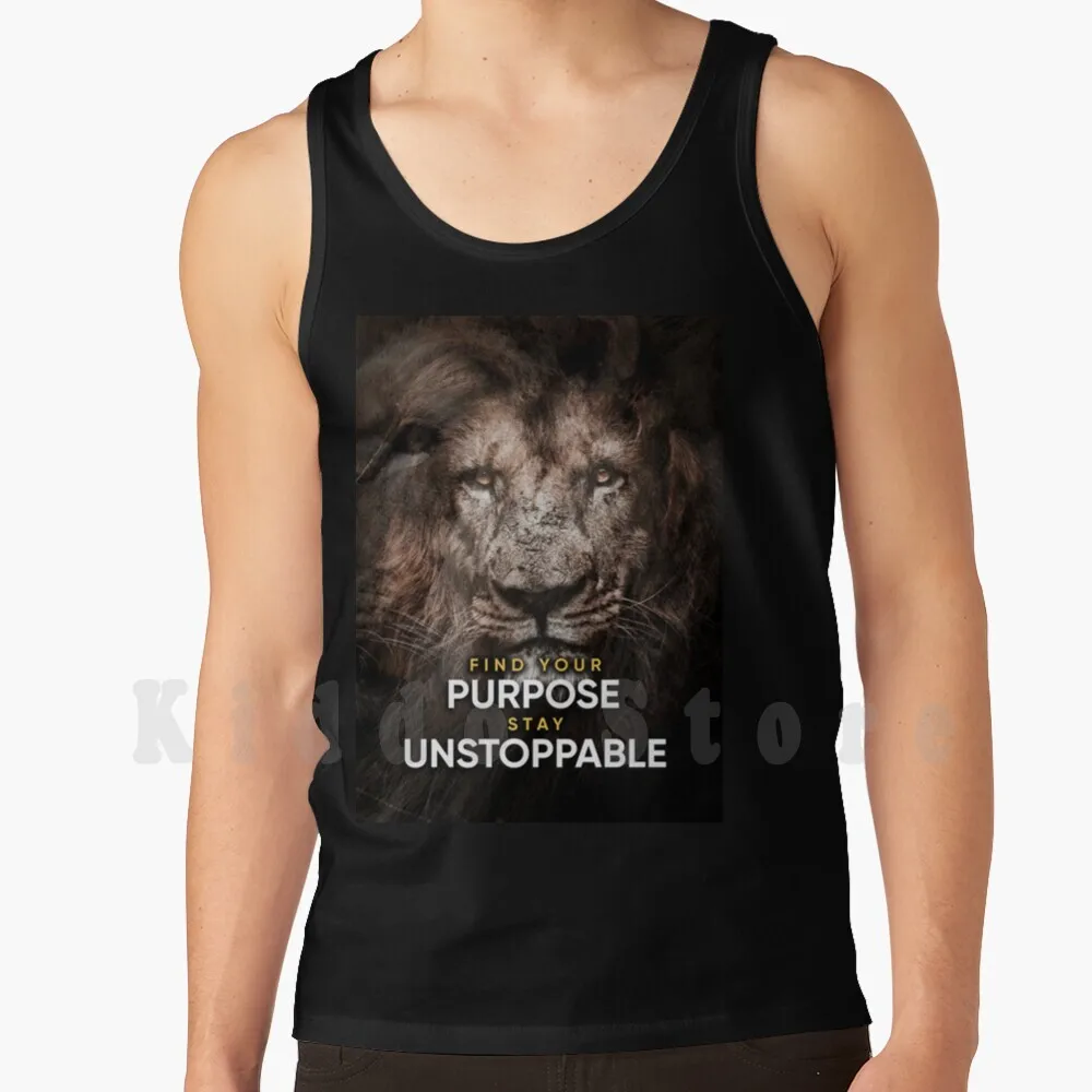 Camisetas sin mangas con cita motivacional para emprendedores, 100% algodón, cita motivacional de Lion para emprendedores, gimnasio, trabajo duro, Ikonik