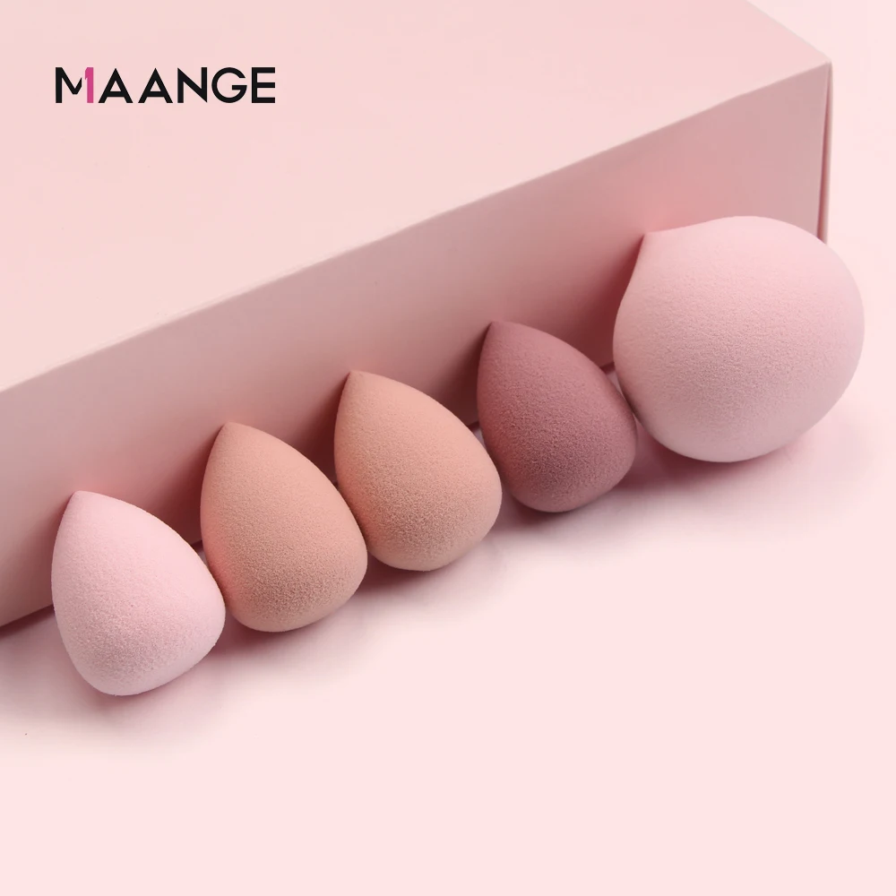 MAANGE 4/5PCS 미니 메이크업 스폰지 습식 더 커지는 BB 크림, 화장품 퍼프 파운데이션 컨실러 파우더 퍼프 뷰티 메이크업 도구