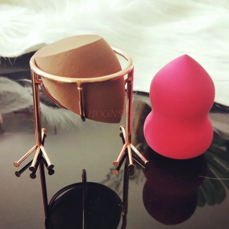 Étagère de rangement de maquillage, bouffée de maquillage, séchage, éponge de coton, support en fer, vente