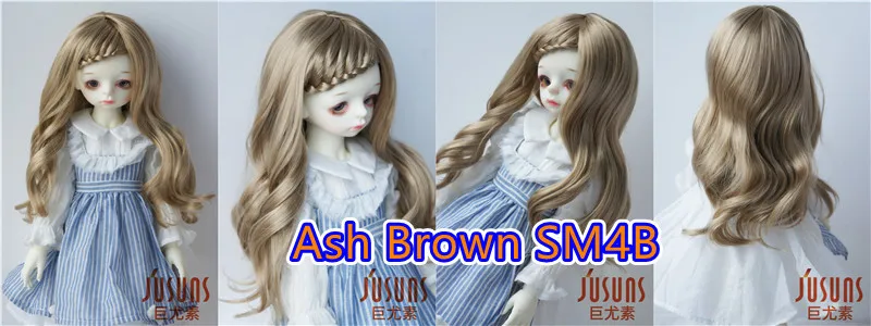 Jusuns Doll Wig JD204 6-7' 7-8' 8-9' 9-10' Long Lady Braids Wave 1/6 1/4 1/3 YOSD MSD SD Blythes Synthetic Mohair BJD Hair