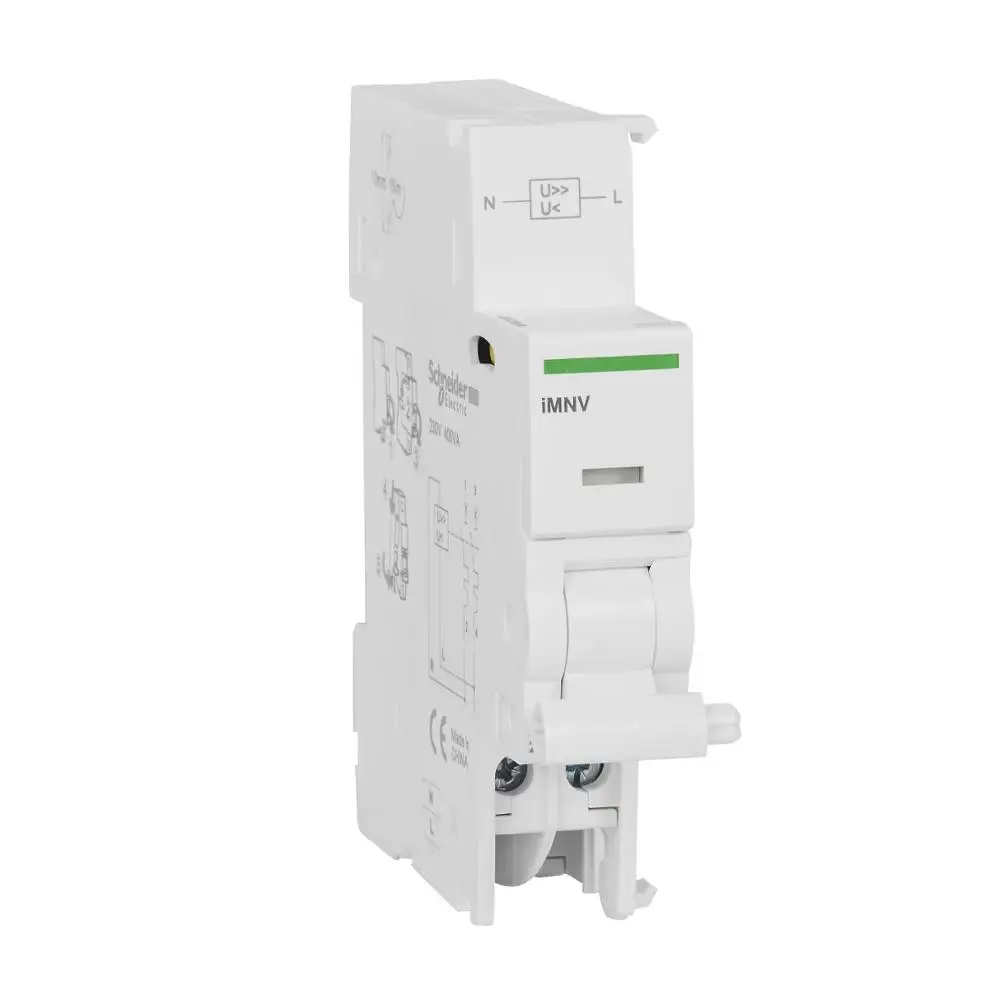 

IMNV overvoltage and undervoltage trip single instantaneous voltage coil integrated for 1P+N/2P MCB(IPN I65 IPNK2)18MM A9A26980