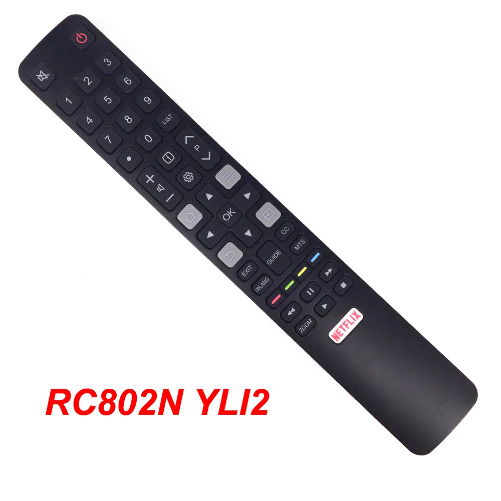 

New Original RC802N YLI2 For RCA TCL HITACHI Smart TV Remote Control 06-IRPT45-BRC802N