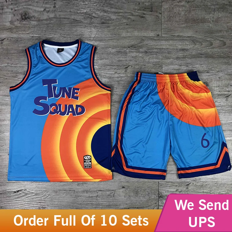 tune squad basketball jersey for men Custom basketball suits Costume Space Shirts Jam Tops Movie Tune LOLA Squad Bunny