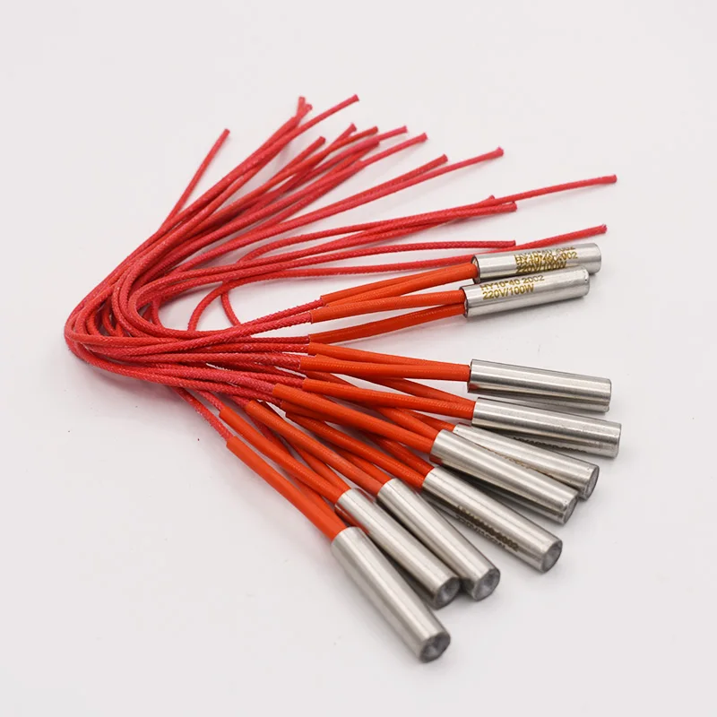 Imagem -05 - Aquecedor de Cartucho de 9x50 mm Tubo de mm de Diâmetro 24v 36v 110v 220v 380v 110w Elemento Aquecedor Elétrico de Extremidade Única Aço Inoxidável