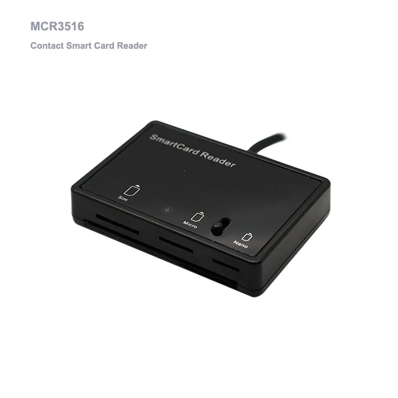 MCR3516 USB SmartCard reader CCID ISO7816 - ideal for online banking / secure access / SIM card reader/3G/4G/5G/1F/2F/3F/4F