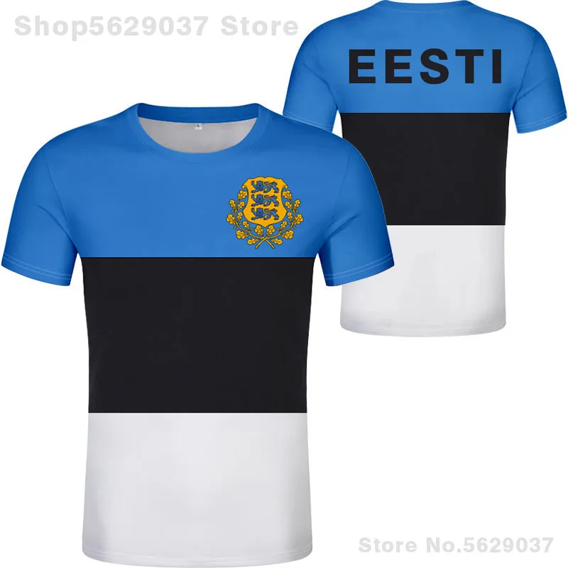 ESTONIA t shirt diy free custom made name number est t-shirt nation flag ee estonian print photo estonians eesti college clothes